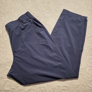 Eddie Bauer women's Large light weight pull on ankle pants VGUC